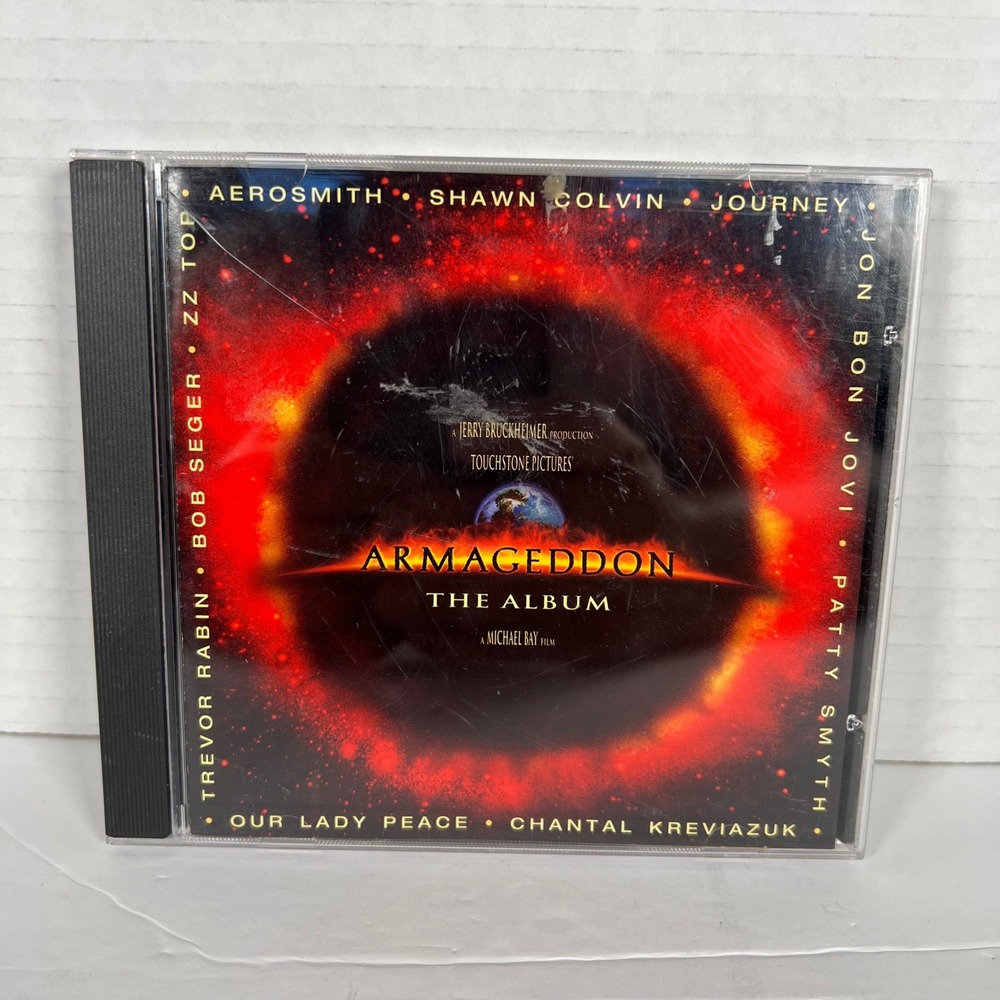 Armageddon The Album Soundtrack CD Aerosmith Journey Jon Bon Jovi 1998 CK 69440